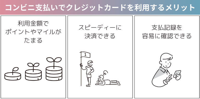 コンビニ支払いでクレジットカードを利用するメリット